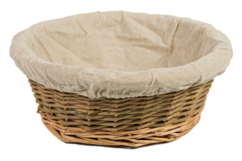 Green Willow Round Vegetable Basket
