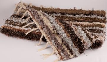 Recycled Cotton Rugs (Multi Brown Stripe)
