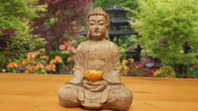 Meditating Buddha Solar-Powered Garden Light