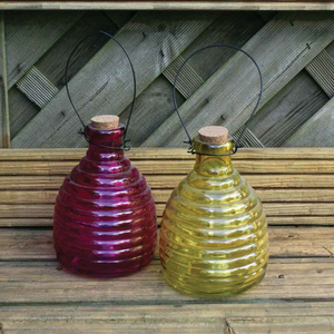 Large Coloured Glass Wasp Trap